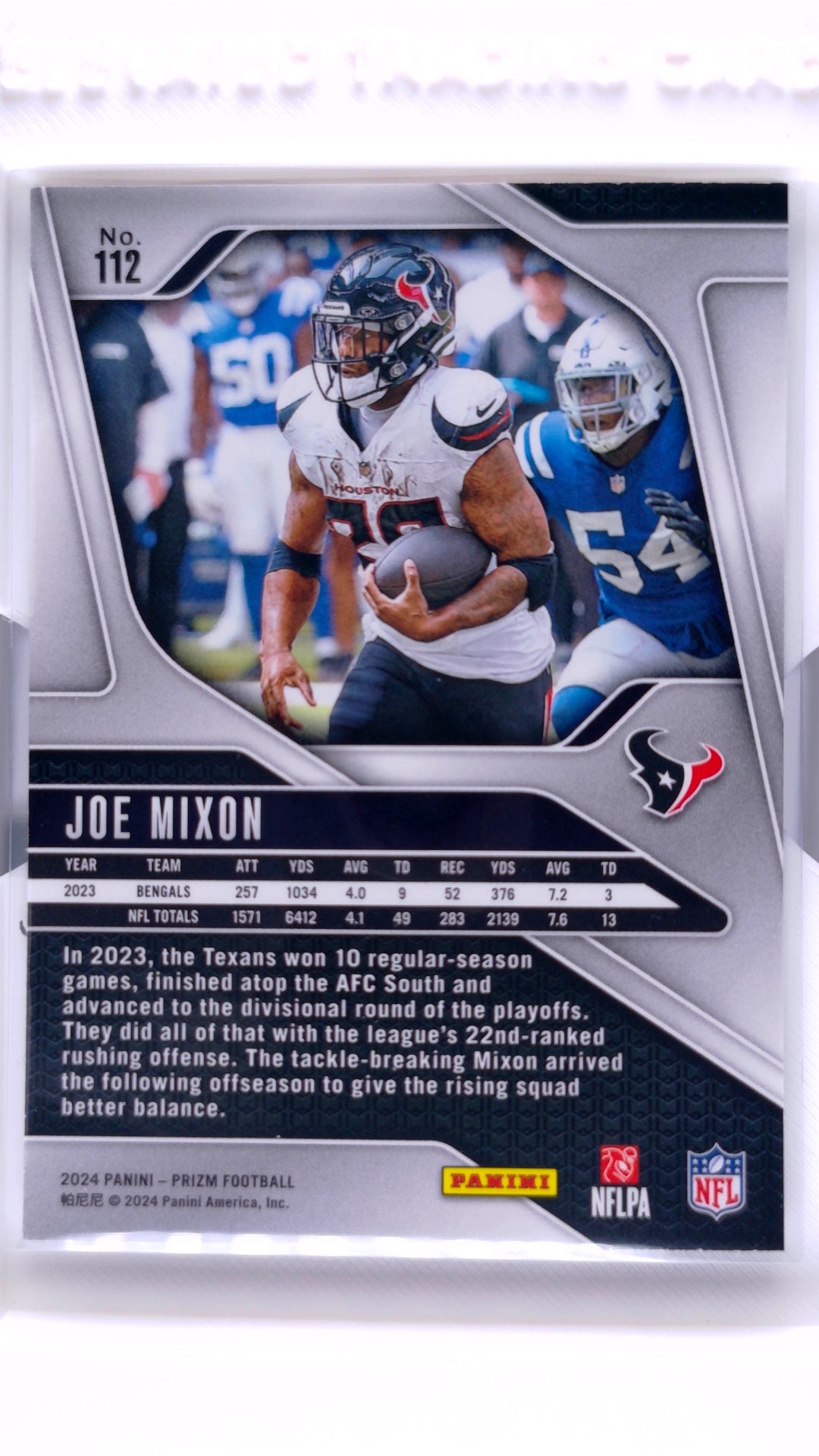#112 Joe Mixon - back