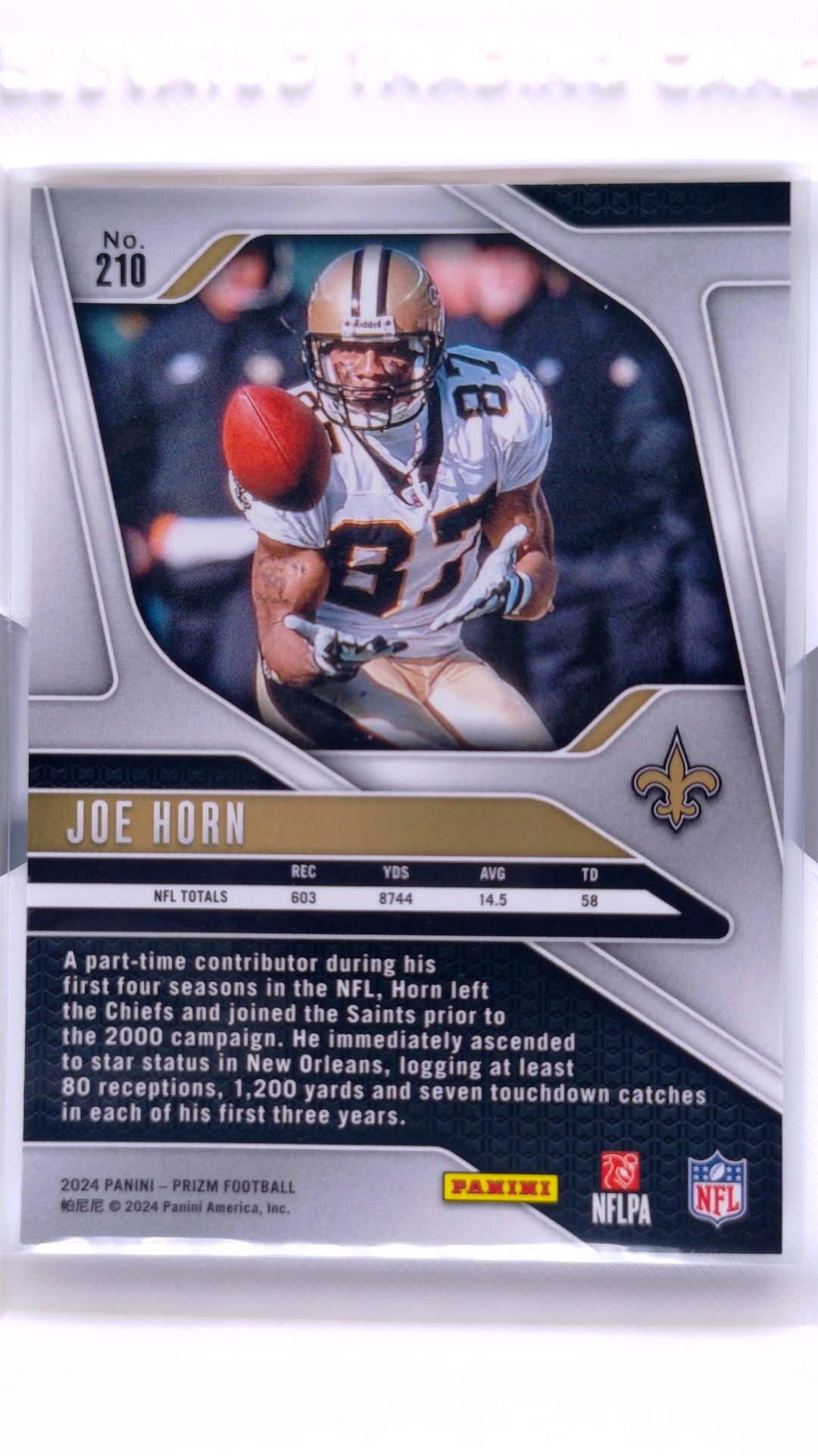 #210 Joe Horn - back