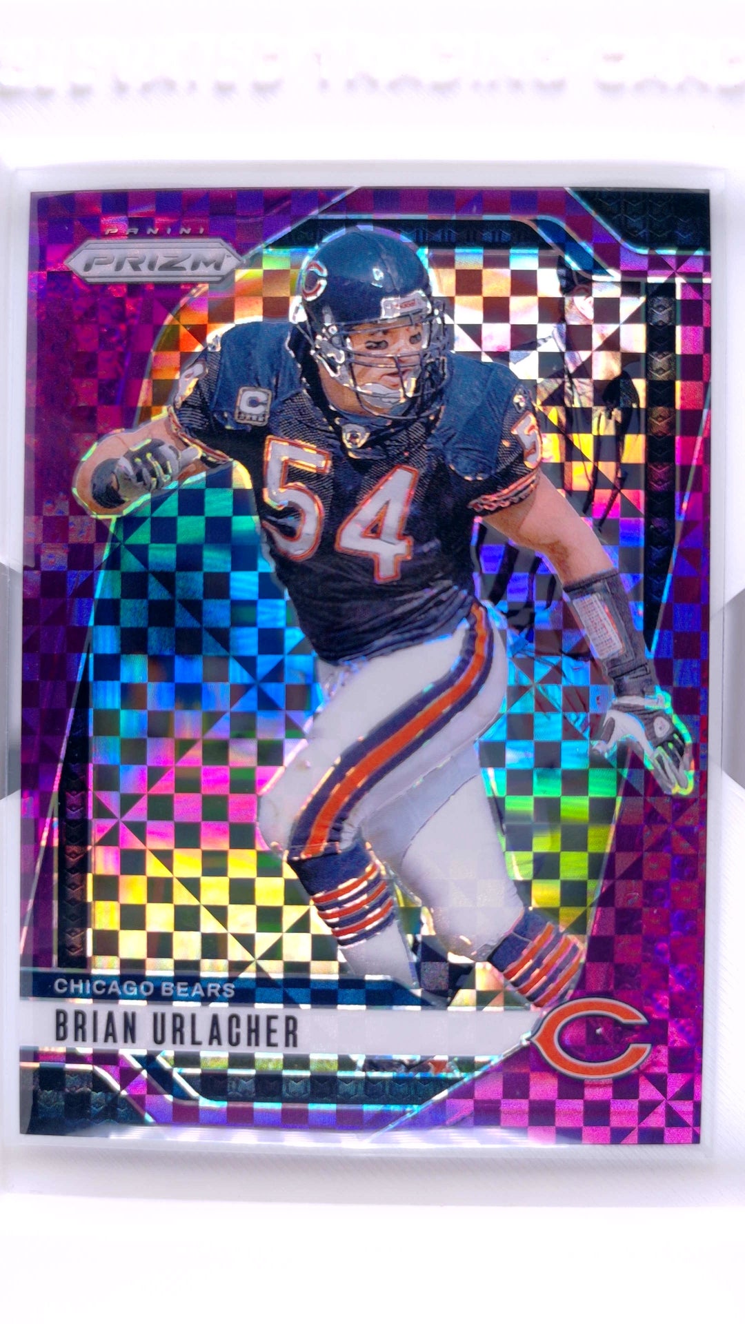 #52 Brian Urlacher Purple Power Prizm #45/49 - front