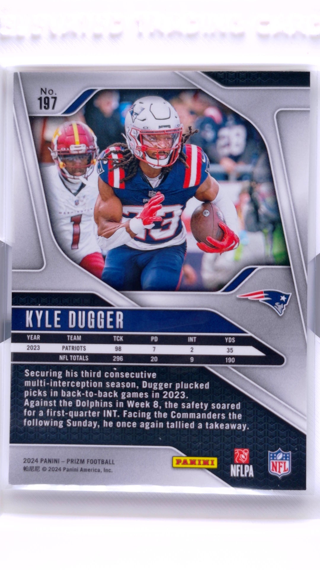 #197 Kyle Dugger - back