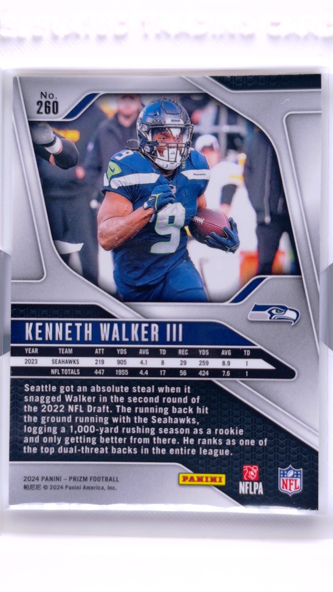 #260 Kenneth Walker III - back