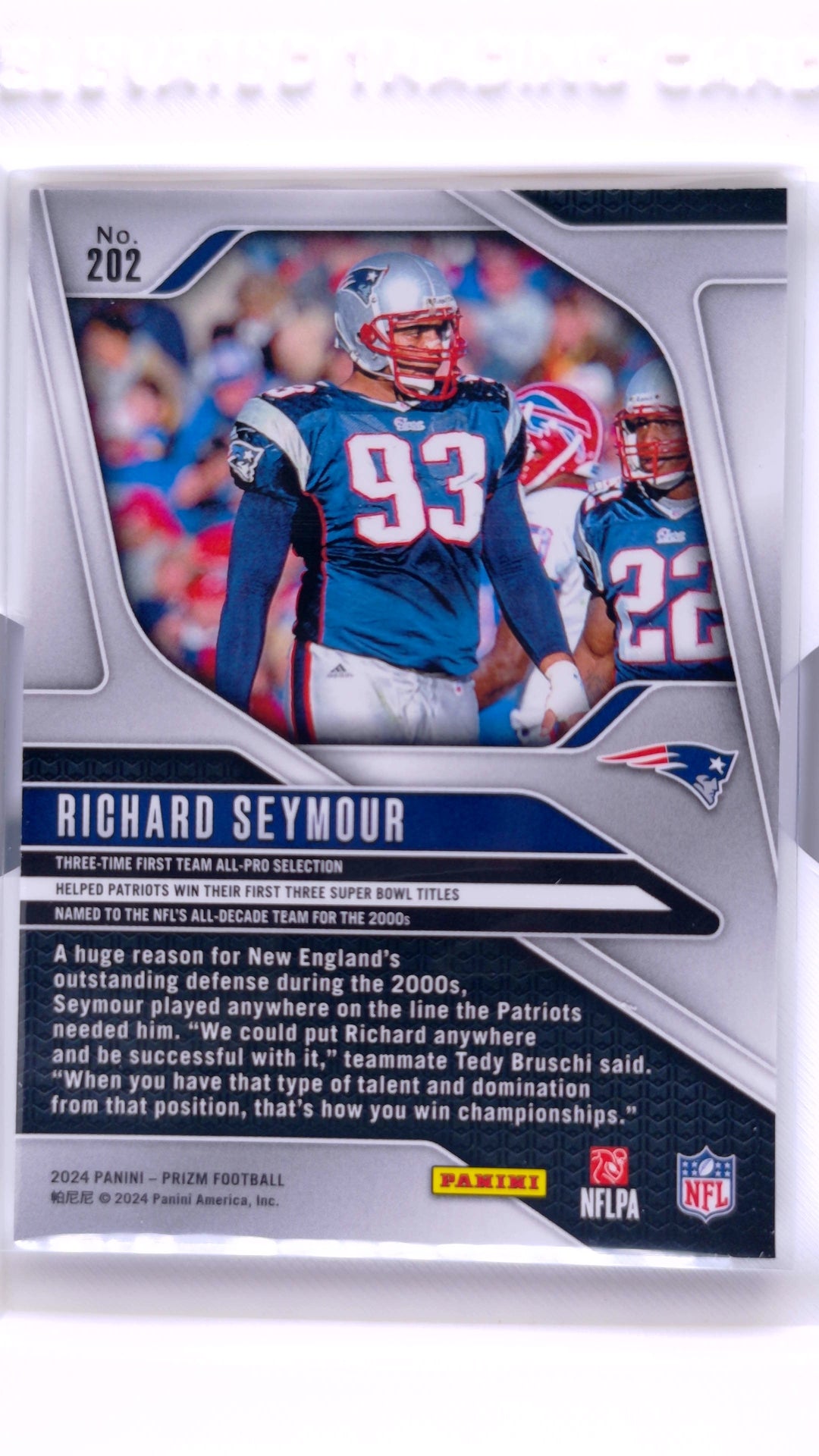 #202 Richard Seymour - back
