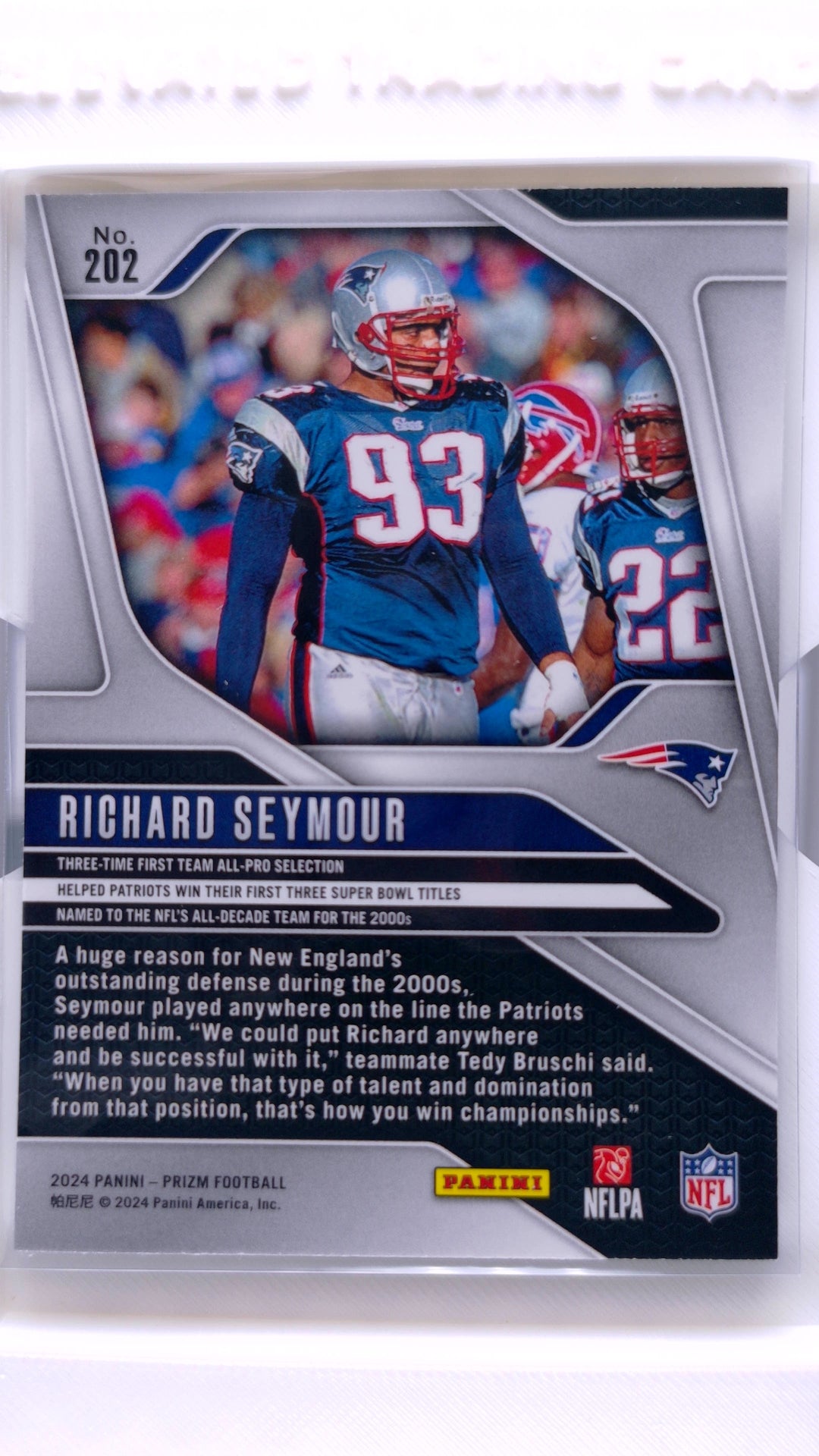 #202 Richard Seymour - back
