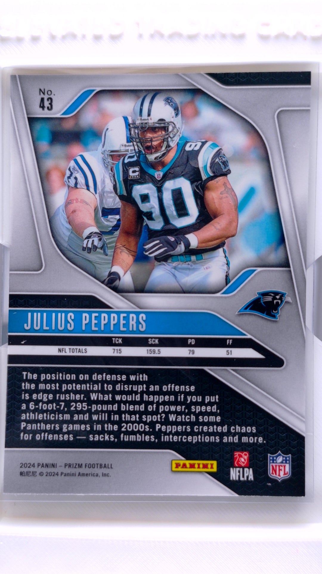 #43 Julius Peppers - back
