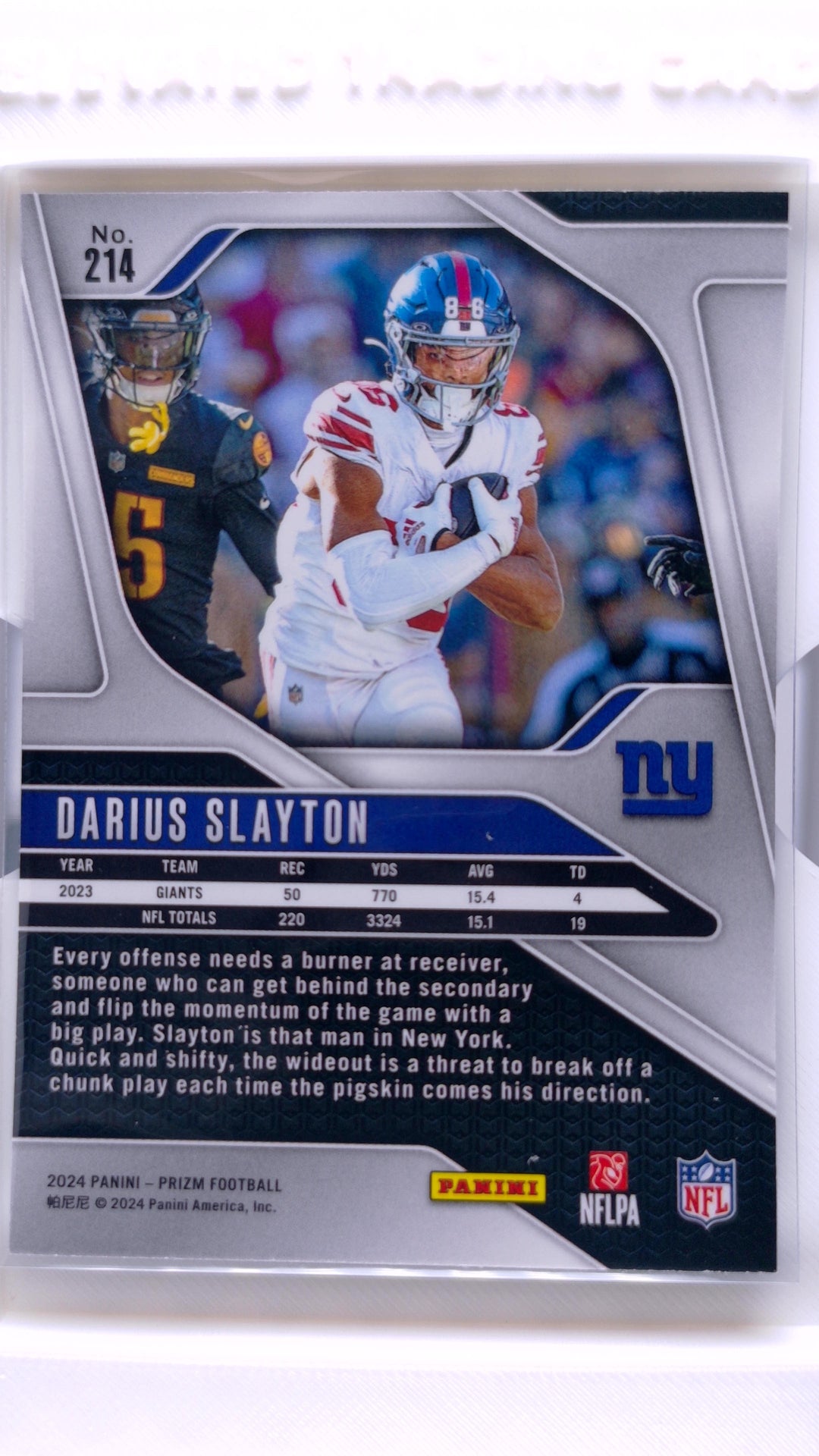 #214 Darius Slayton - back