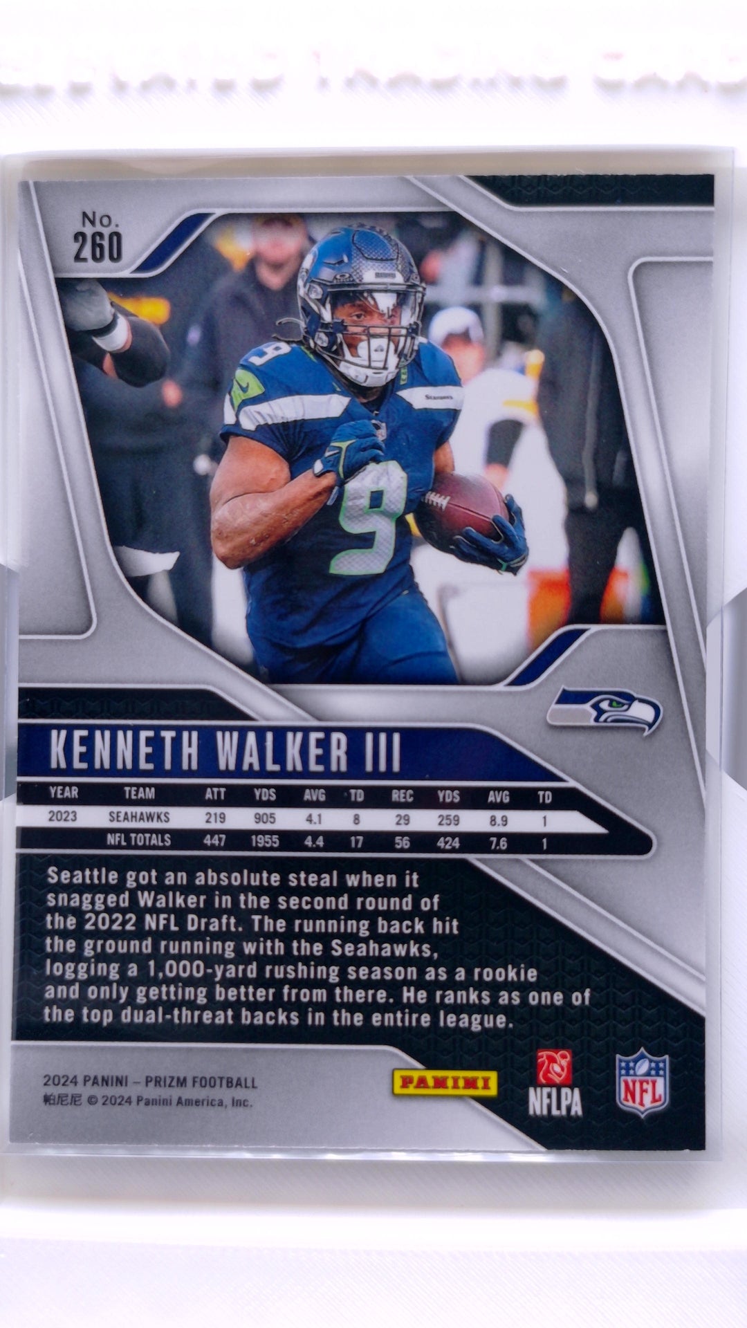 #260 Kenneth Walker III - back